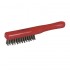 Brosse inox 280 mm fibre 0.31mm | 5 couleurs WS6S : Couleur:Rouge