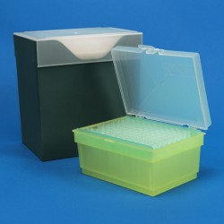 Pointe cône pipette  | Pointe de pipette graduée 2-200 μl par 1000 pièces, rack et recharge de 96 Kartell | KAR-940