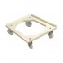 Chariot roule bac agroalimentaire 250Kg roues inox PA pivotantes 5 couleurs : Couleur :Blanc