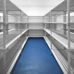 Rayonnage inox | Rayonnage en inox pour salle blanche étagères pleines | Line Standard