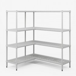 Rayonnage inox | Rayonnage de sécurité modulable acier époxy Polypropylène | ECO COLOR
