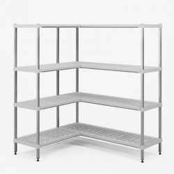 Rayonnage inox | Rayonnage alimentaire chambre froide INOX et Polypropylène | ECO-INOX