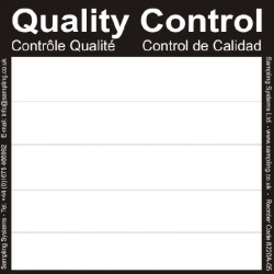 Étiquette de traçabilité | Étiquette de traçabilité contrôle qualité PHARMA labels 95 x 95 mm | 8220P-01