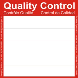 Étiquette de traçabilité | Étiquette de traçabilité contrôle qualité PHARMA labels 95 x 95 mm | 8220P-01