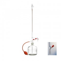 Burette de titration | Burette Classe A robinet Aiguille PTFE - 10 ml à 50 ml