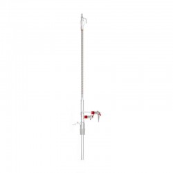 Burette de titration | Burette Classe A robinet aiguille en PTFE - 10 ml à 50 ml