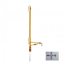 Burette de titration | Burette Classe A ambre robinet en verre - 10 ml à 50 ml