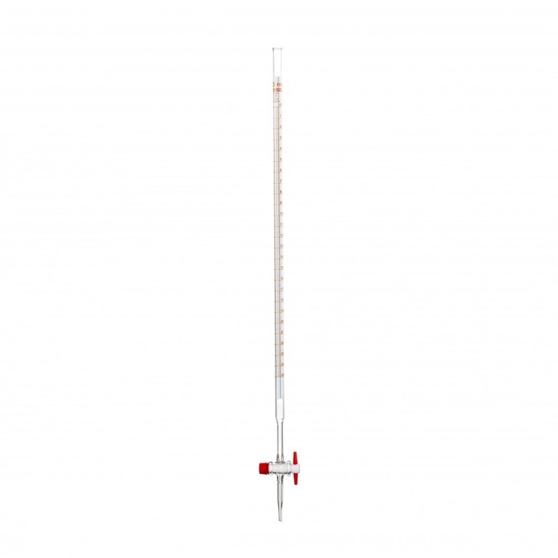 Burette de titration | Burette Classe A robinet droit en verre - 10 ml et 25 ml