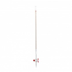 Burette de titration | Burette Classe A robinet droit conique en PTFE - 10 ml et 25 ml