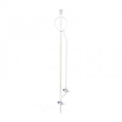 Burette de titration | Burette avec réservoir de Classe A robinet en verre - 2 ml à 50 ml