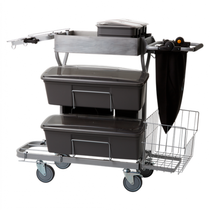 Nettoyage collectivité  | Vikan Chariot de nettoyage Compact Plus 60 cm 580319 | VIK-580319