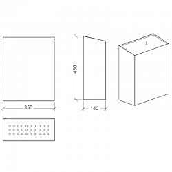 Distributeur | Porte document inox A3 portrait | D-006PS