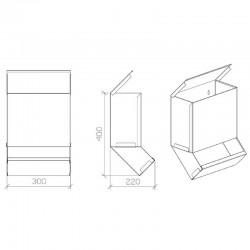 Distributeur | Distributeur inox de charlottes et surchaussures | D-009