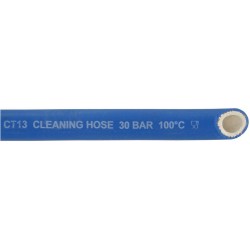 Tuyau flexible alimentaire et industriel | Tuyau flexible bleu alimentaire 1/2" -35° à +100°C 30 bar avec raccord 1/2" inox 3...