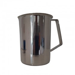 Béchers Inox | Bécher inox à bec verseur et anse avec couvercle de 250 à 5000 ml Selecta | 8092902_1