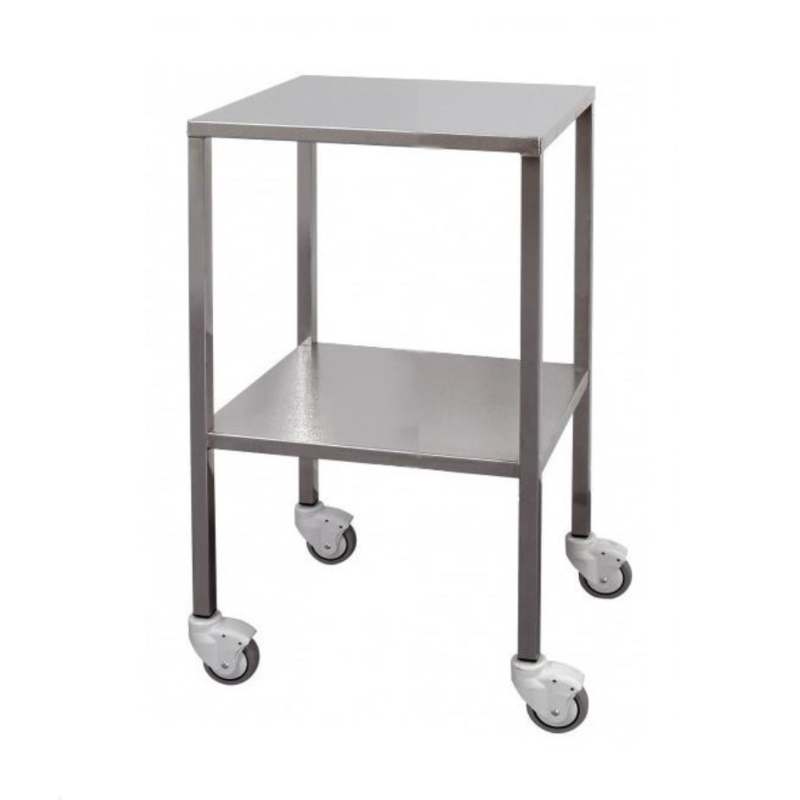 Chariot Inox | Chariot inox porte moniteur plateaux à bords tombés | AGE-351T Chariot Inox | Chariot inox porte moniteur plateaux à bords tombés | AGE-351T