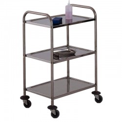 Chariot Inox | Chariot de service en inox 2 ou 3 niveaux | Livré démonté | AGE-441