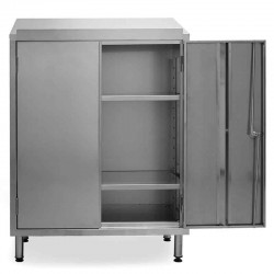 Pupitre inox | Pupitre inox 2 portes largeur 800 mm | X-4005 441