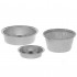 Coupelle à usage unique aluminium 100 pièces : Volume:28 ml, Hauteur:13 mm, Diamètre:64 mm