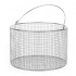 Panier rond inox avec anse - 8 modèles - Bochem™ : Diamètre:100 mm, Hauteur:80 mm
