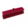 Balai brosse dur plat 280 mm fibres 0.6 mm 5 couleurs B1733 : Couleur:Rouge