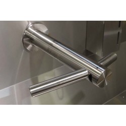 Lave-mains collectif | Lave mains collectif inox avec cellule de detection et séche-mains DYSON | BRO-51002SA-006