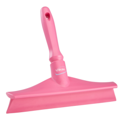 Raclette et support tampon | Vikan Raclette de table monolame ultra hygiénique avec mini manche 245 mm 8 couleurs 7125 | VIK-...