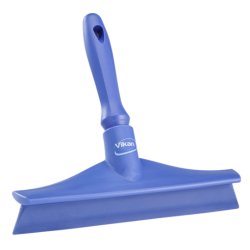 Raclette et support tampon | Vikan Raclette de table monolame ultra hygiénique avec mini manche 245 mm 8 couleurs 7125 | VIK-...