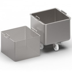Cuve et Pétrin inox | Cuve Europe en inox avec panier 200 litres | BRO-3320200-442_1