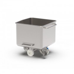 Cuve de transport inox | Cuve Europe 200 litres - inox 304 - avec insert et vanne de vidange