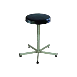 Siège Inox | Tabouret Inox 316L assise polyuréthane noir Kango 750 mm | KAN-0001