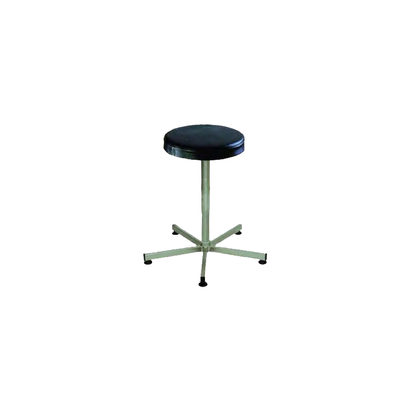 Siège Inox | Tabouret Inox 316L assise polyuréthane noir Kango 750 mm | KAN-0001