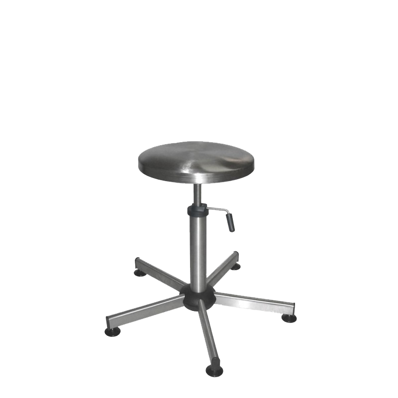 Siège Inox | Tabouret tout Inox assise ronde en inox Kango 660 mm | KAN-0801