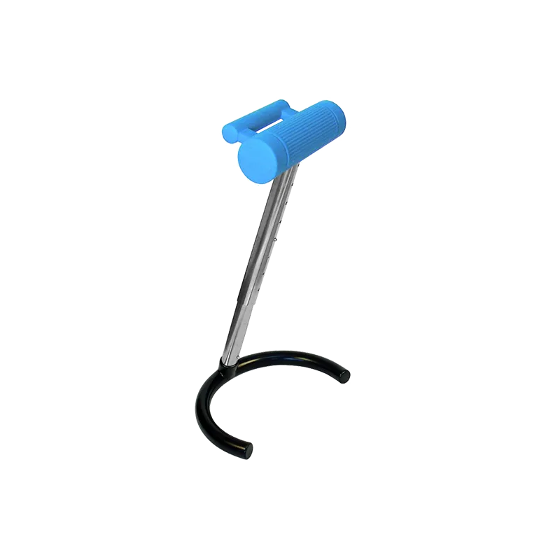 Siège Inox | Assis debout Inox 316L - assise polyuréthane bleu - Kango - 990 mm | KAN-0037