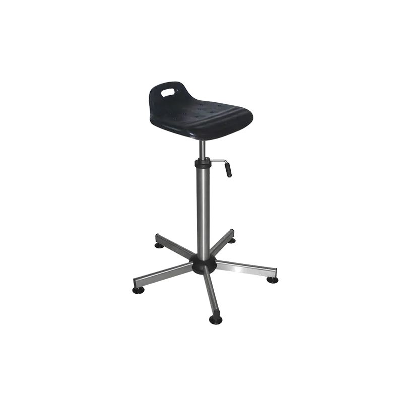 Siège Inox | Assis debout Inox assise en polyuréthane noir Kango 740 mm | KAN-0501 Siège Inox | Assis debout Inox assise en polyuréthane noir Kango 740 mm | KAN-0501