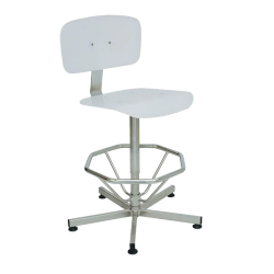 Siège Inox | Chaise Inox repose pieds 316L assise en V-Korr Kango 780 mm | KAN-0046