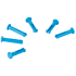 Vikan Goupille de rechange pour les supports 1011x et 1013x 6 couleurs 10013 : Couleur:B - bleu