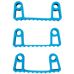 Support brosserie | Vikan 3 clips caoutchouc de rechange pour les supports 1011x et 1013x 6 couleurs 10023 | VIK-10023