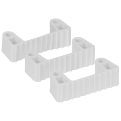 Support brosserie | Vikan 3 clips caoutchouc de rechange pour les supports 1011x et 1013x 6 couleurs 10023 | VIK-10023