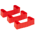 Vikan 3 clips caoutchouc de rechange pour les supports 1011x et 1013x 6 couleurs 10023 : Couleur:R - rouge 