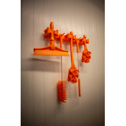 Support brosserie | Vikan Support Mural Hygiénique Module Crochet Simple 41 mm 6 couleurs 10123 | VIK-10123_1