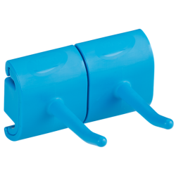 Support brosserie | Vikan Support Mural Hygiénique Module Double Crochet 82 mm 6 couleurs 10143 | VIK-10143_1