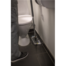 Nettoyage collectivité  | Vikan Lavage humide 47 Dark auto-agrippant 25 cm Grise 548529 | VIK-548529