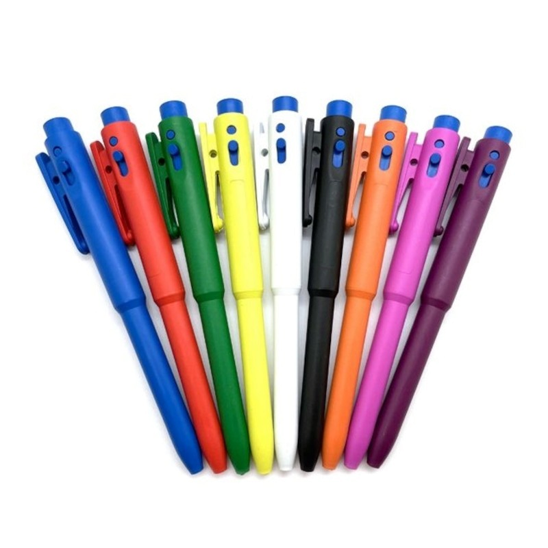 Stylo détectable | Stylo détectable par 25 pièces 9 couleurs BST-J800 | BST-J800