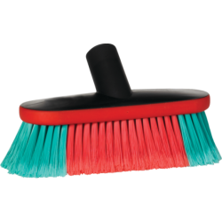Brosse Transport et voiture | Vikan Brosse à passage d'eau souple/fleurée noire 225 mm 526952 | VIK-526952