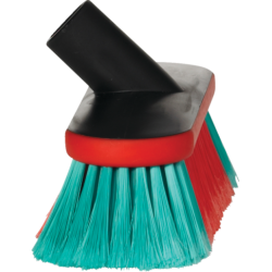 Brosse Transport et voiture | Vikan Brosse à passage d'eau souple/fleurée noire 225 mm 526952 | VIK-526952