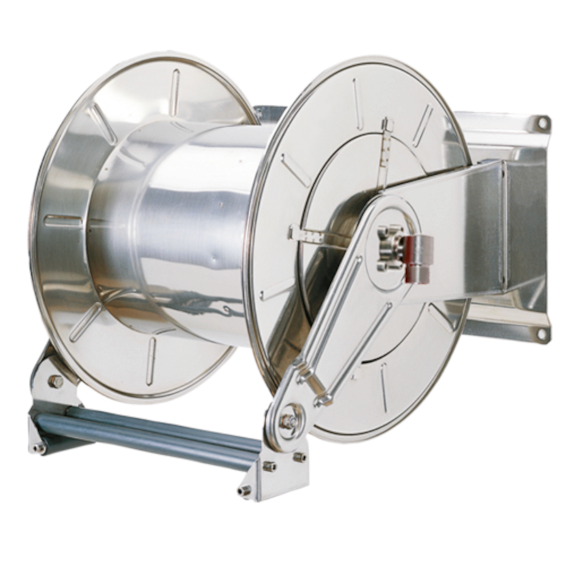 Enrouleur automatique inox sans tuyau | Enrouleur automatique inox 100 bar pour 30 m tuyau 1" | OMP-37163
