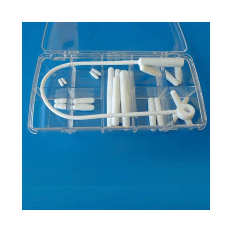 Barreau d'agitation magnétique | Set de barreaux d'agitation coniques et tige de récupération en PTFE Cowie technology™ | COW...