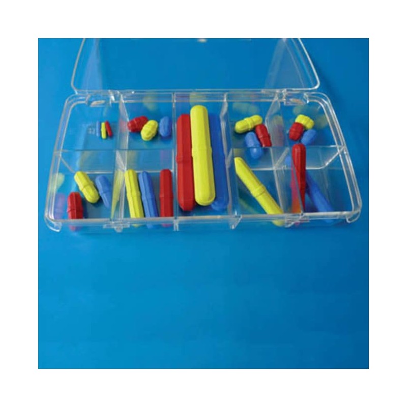 Barreau d'agitation magnétique | Set de barreaux d'agitation octaédraux colorés en PTFE Cowie technology™ 24 pièces | COW-001...