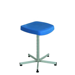 Siège Inox | Siège semi-assis Inox 316L assise polyuréthane Kango 750 mm | KAN-0033